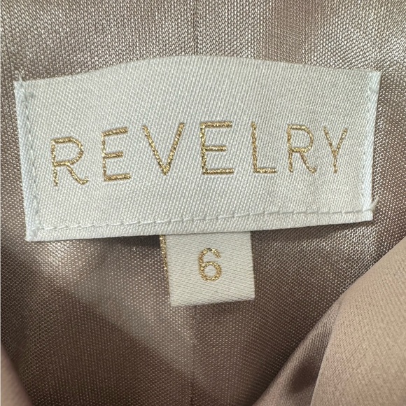 Revelry, Taupe Skye style Bridesmaid Dress. Worn once for a wedding. - Picture 4 of 5